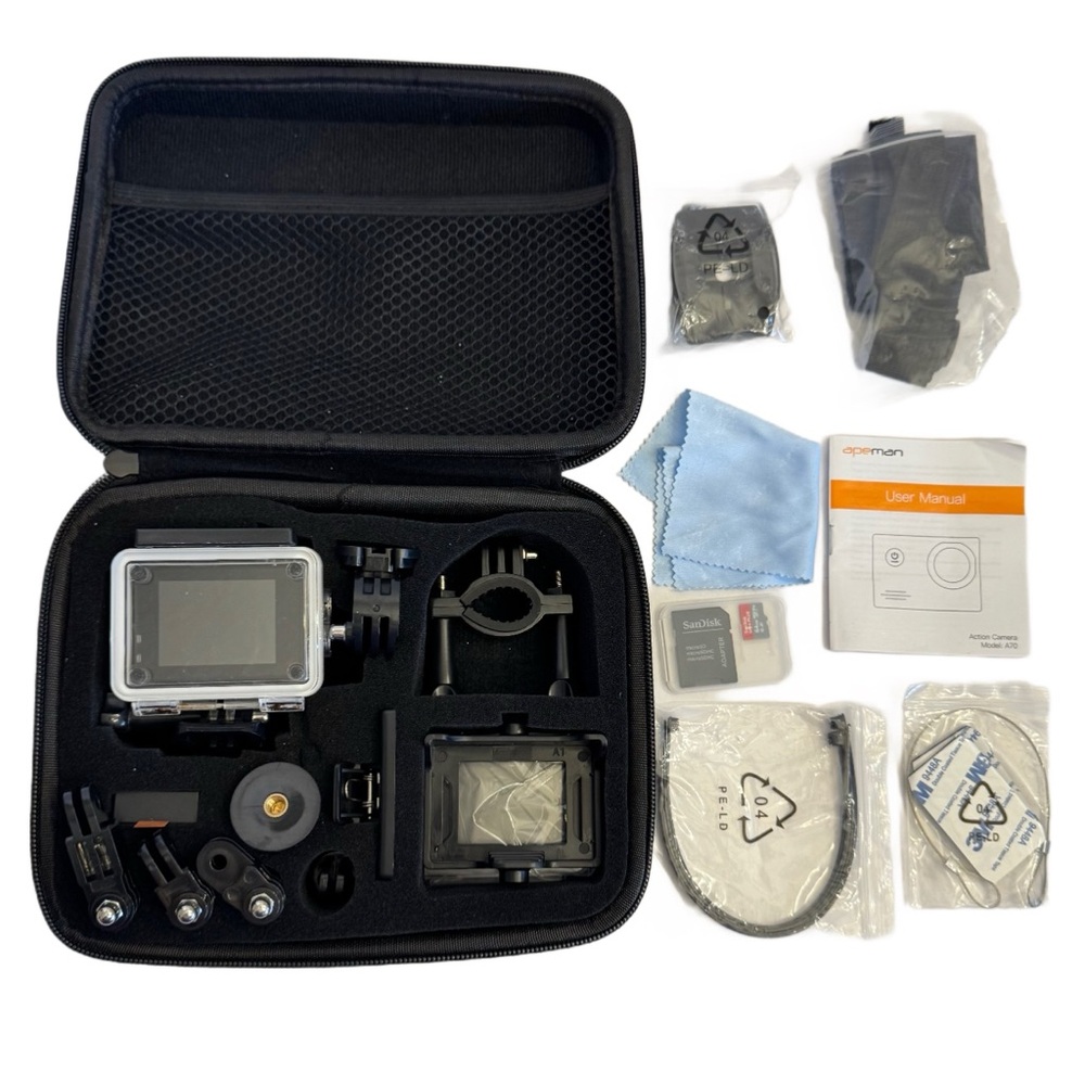 Apeman A70 Action Sports Waterproof Camera With Accessories